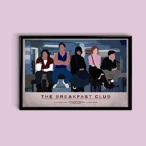 El Club de Desayuno 12 x 18 Cartel Minimalista Giclee Print