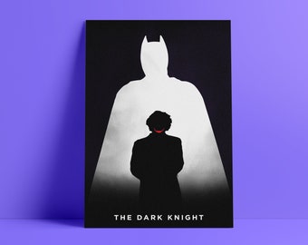Batman The Dark Knight 12 x 18 tums minimalistisk filmaffisch gicléetryck