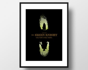 The Green Knight 12 x 18 Inch Minimal Movie Poster Giclee Print