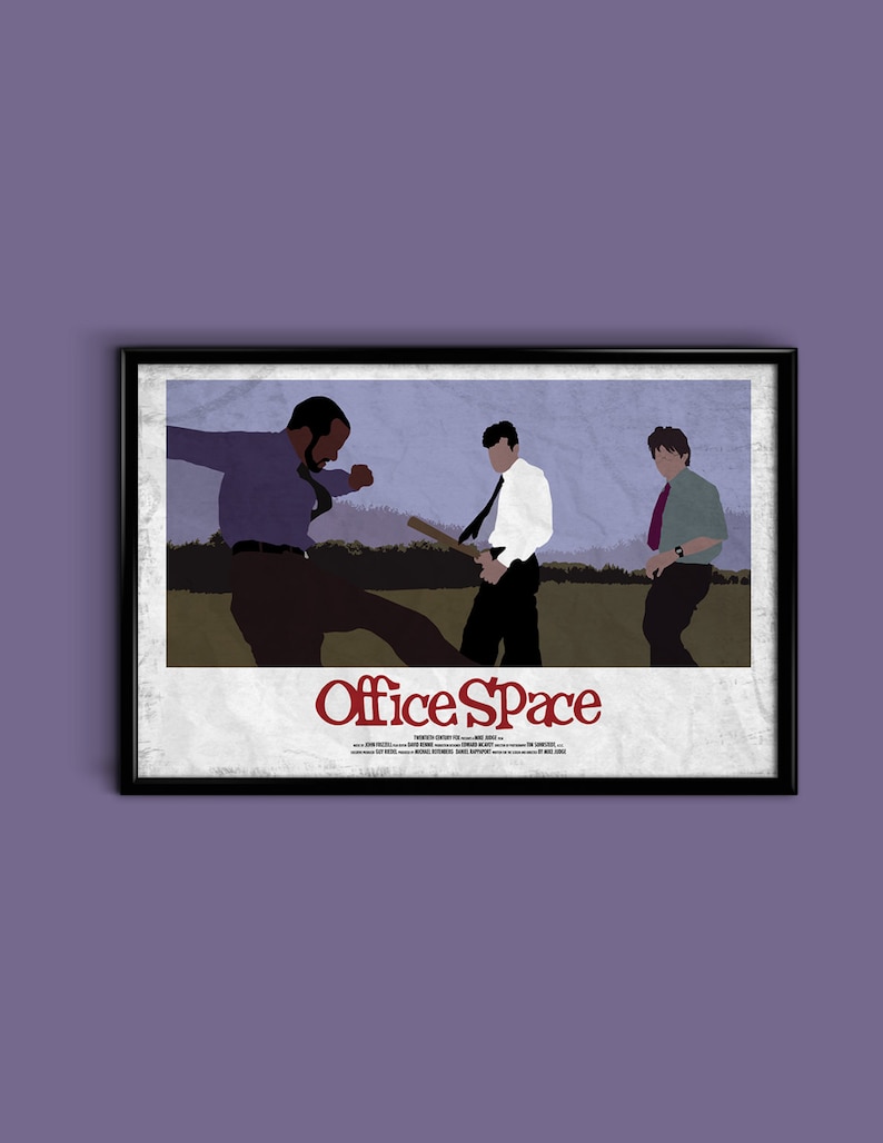 Office Space 12 x 18 Minimalist Movie Poster Giclee Print image 1