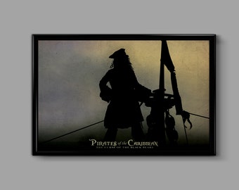 Pirates Of The Caribbean 12 x 18Minimalist Movie Poster Giclee Print