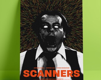 Scanners | Original Minimal Movie Poster | Room Office Movie Buff Sci Fi Fantasy 80s Giclee Print