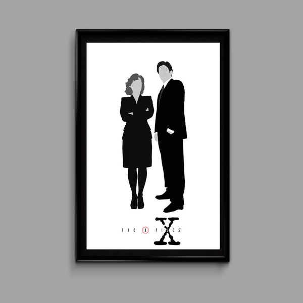 X Dateien | Minimalistisches Design TV Film Poster