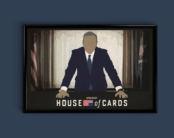 House Of Kaarten 12 x 18Minimalist Poster Giclee Print