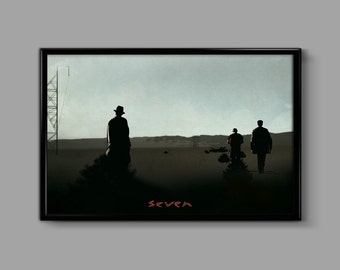 Seven 12 x 18 Minimalist Movie Poster Giclee Print