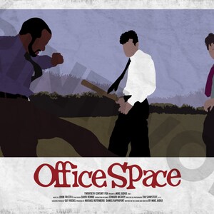 Office Space 12 x 18 Minimalist Movie Poster Giclee Print image 2