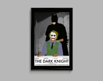 The Dark Knight 12 x 18 Minimalist Movie Poster Giclee Print