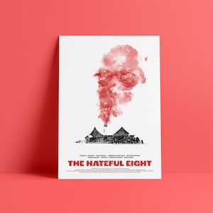 The Hateful Eight 12 x 18 Zoll Minimal Movie Poster Giclee Print
