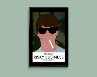 Riskabel affärsmässig minimalistisk filmaffisch gicléetryck 12 x 18