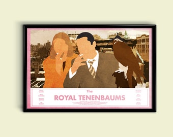 The Royal Tenenbaums 12 x 18 Minimalist Movie Poster Giclee Print