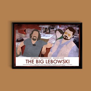The Big Lebowski 12 x 18 Minimalist Movie Poster Giclee Print