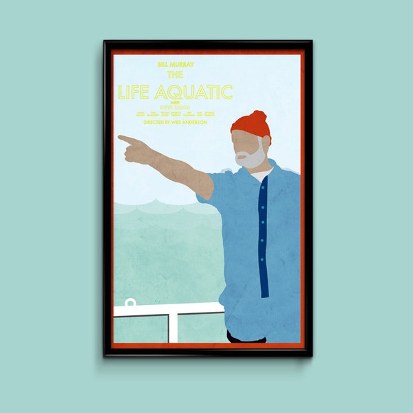 The Life Aquatic 12 x 18 movie poster Giclee Print