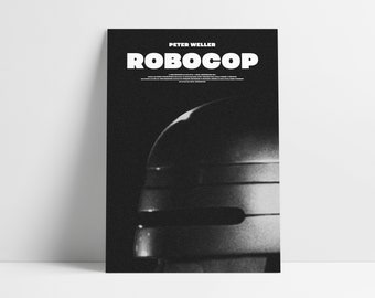Robo | 80s Sci Fi Original Minimal Movie Poster | Room Office Movie Buff Giclee Print