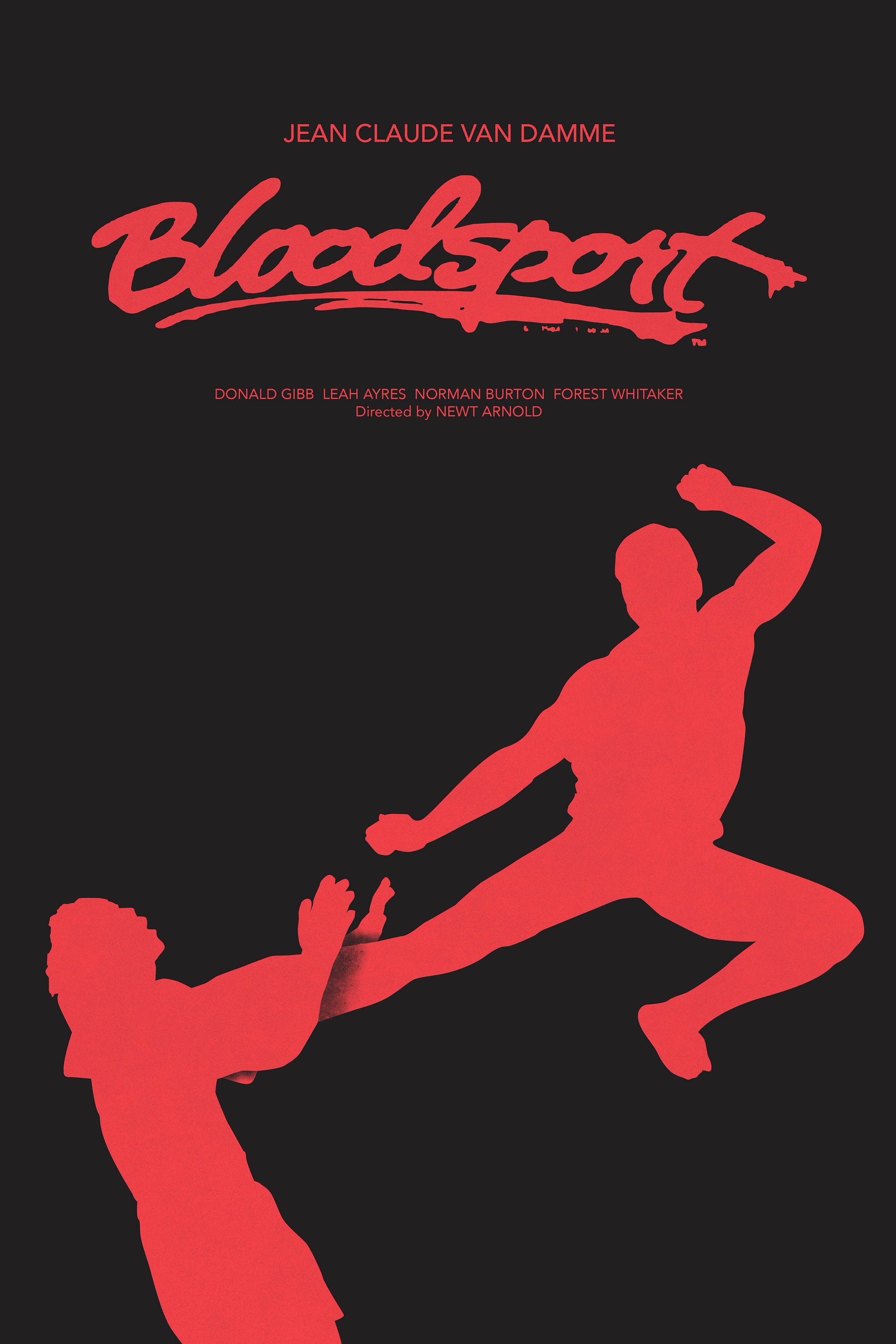 BLOODSPORT 1988 quad poster print 30x40