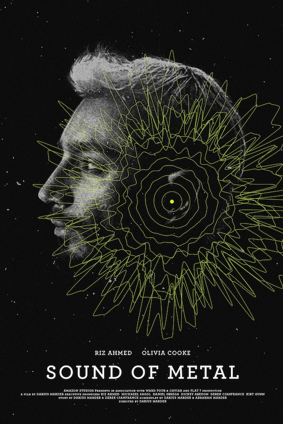 Sound of Metal 12 x 18 Inch Minimal Movie Poster Giclee Print