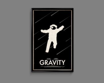 Gravity 12 x 18 Minimalist Movie Poster Giclee Print