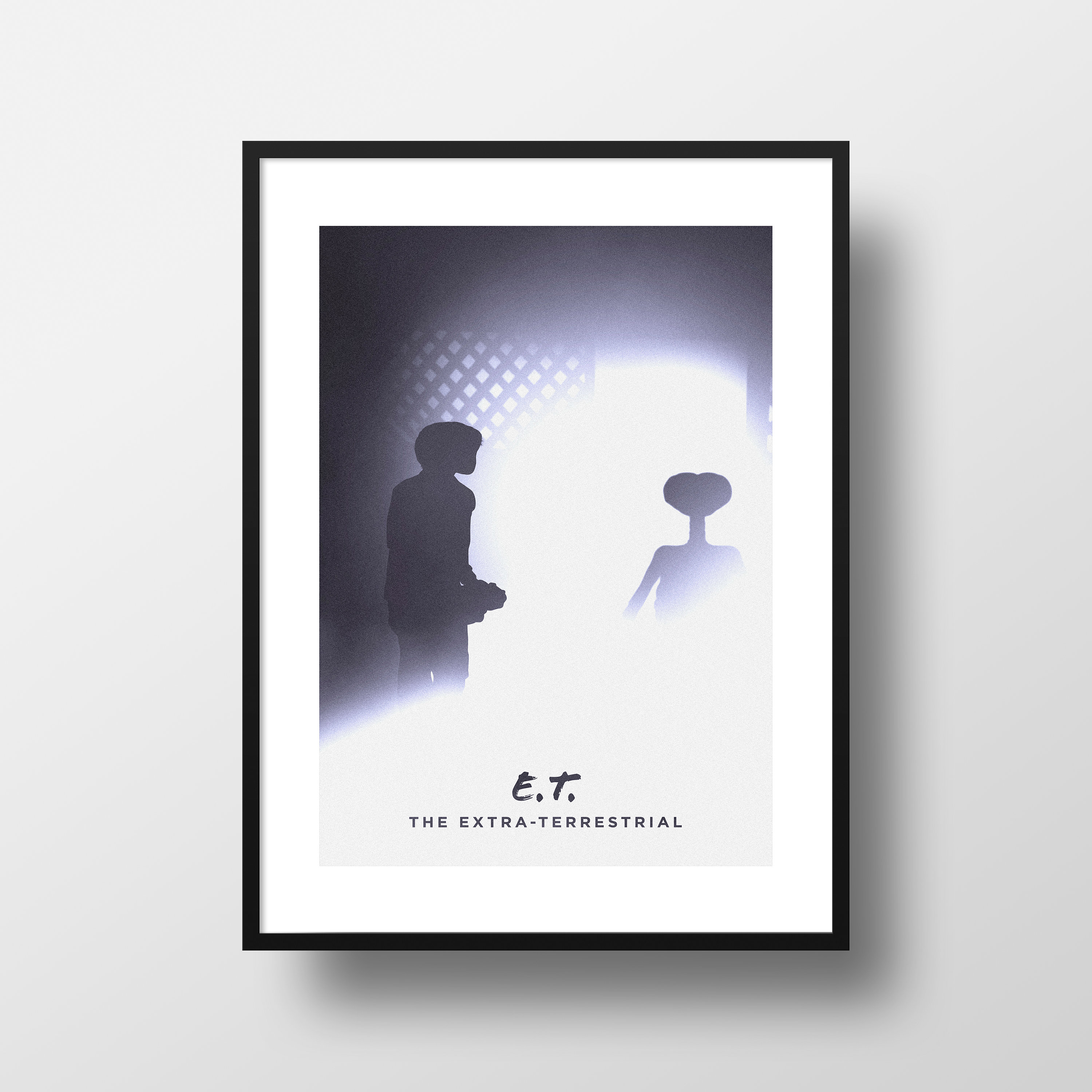 ET The Extra-Terrestrial 12 x 18 Inch Minimal Movie Poster Giclee Print