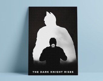 Batman The Dark Knight Rises 12 x 18 tums minimalistisk filmaffisch gicléetryck