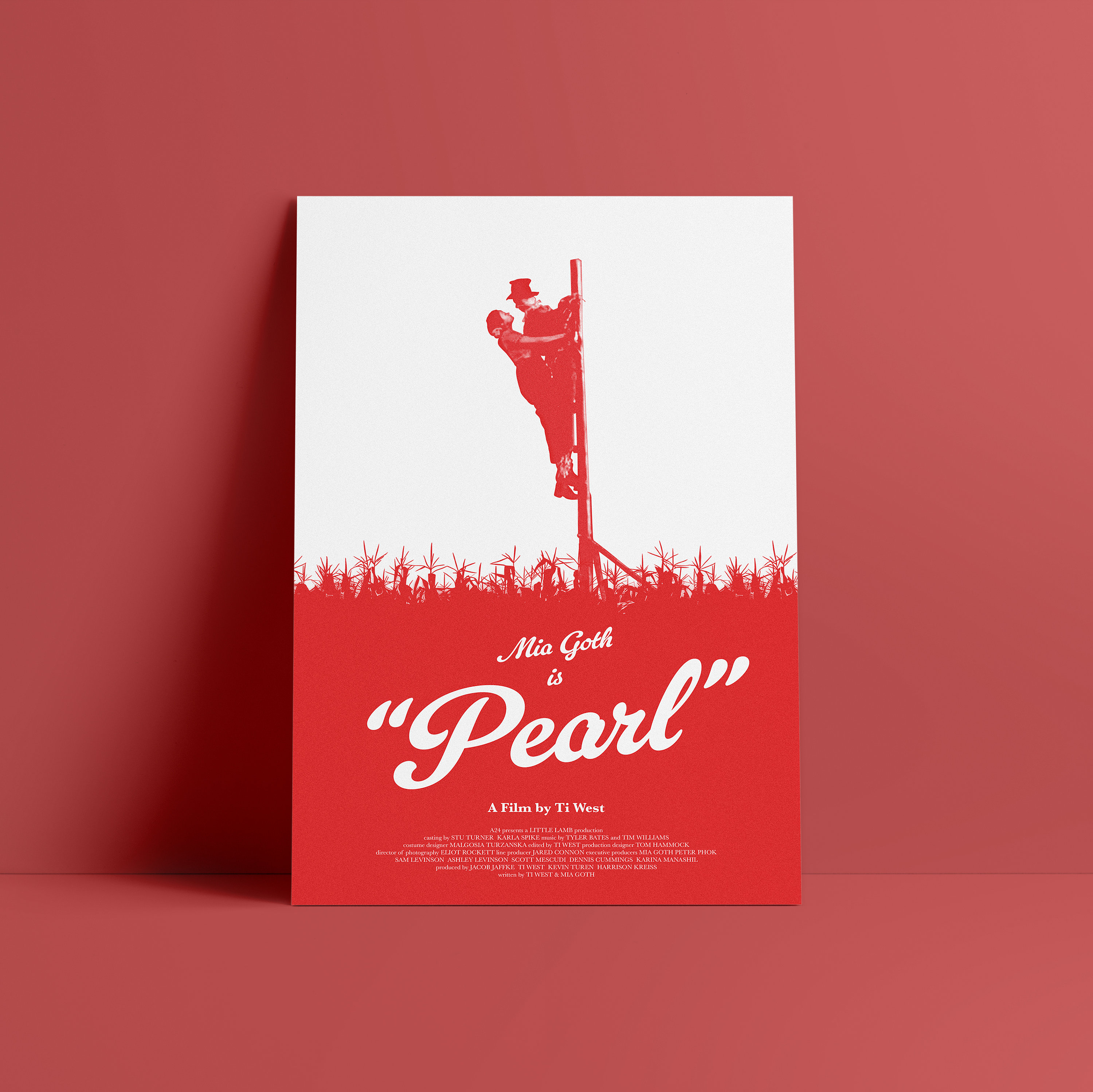 Perle | Original Minimales Filmposter | Raum Büro Film Buff Horror 80er Jahre Giclee Print