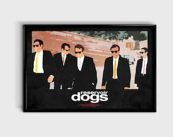 Reservoir Dogs 12 x 18 Minimalist Movie Poster Giclee Print
