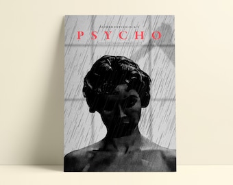 Psycho 1960 Minimal Movie Poster Giclee Print