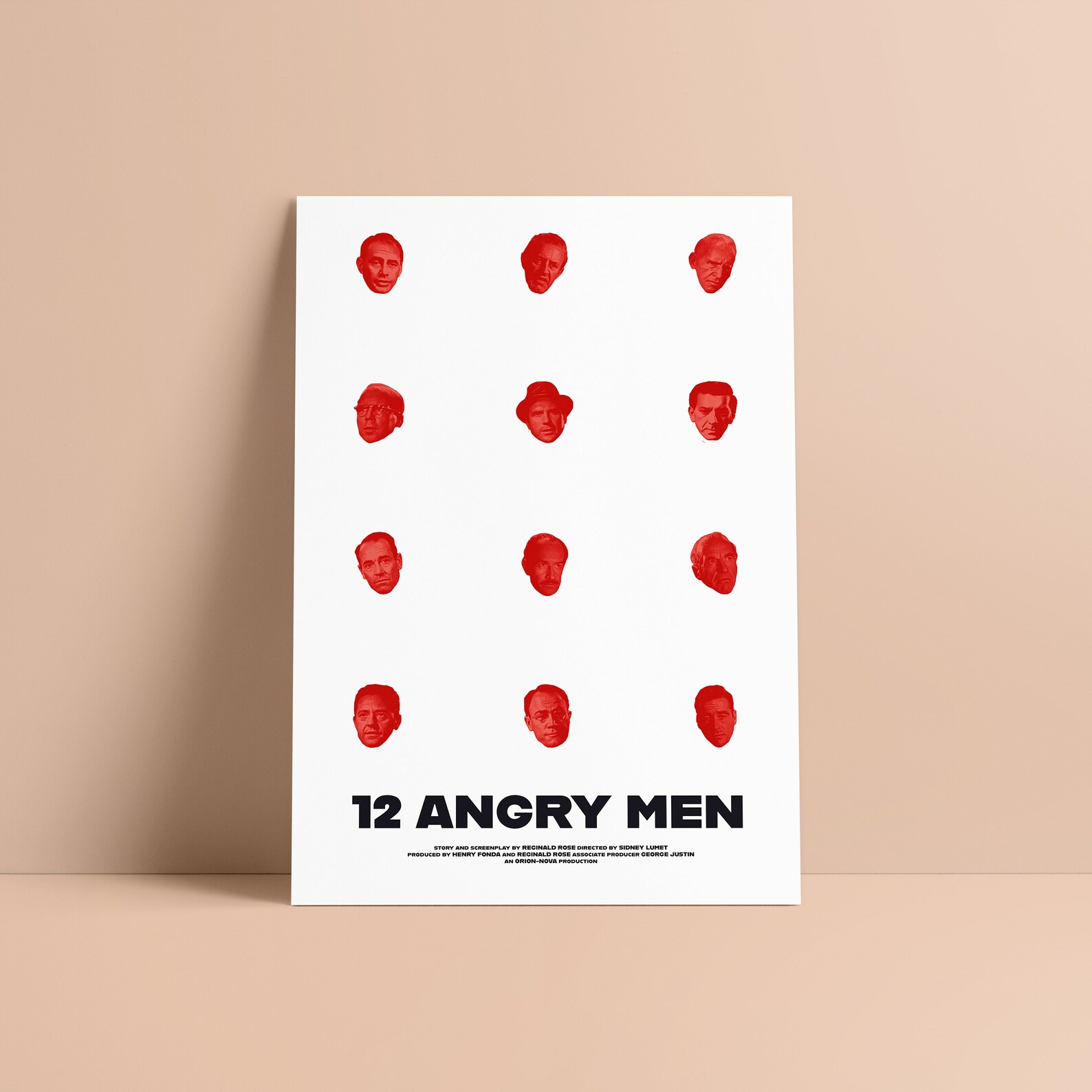 12 Angry | Original Minimal Movie Poster | Room Office Movie Buff ...