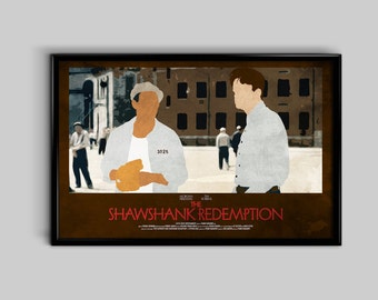 The Shawshank Redemption 12 x 18 Minimalist Movie Poster Giclee Print