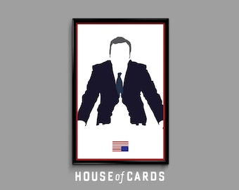 House Of Cards Congres 12 x 18 Minimale poster Giclee print