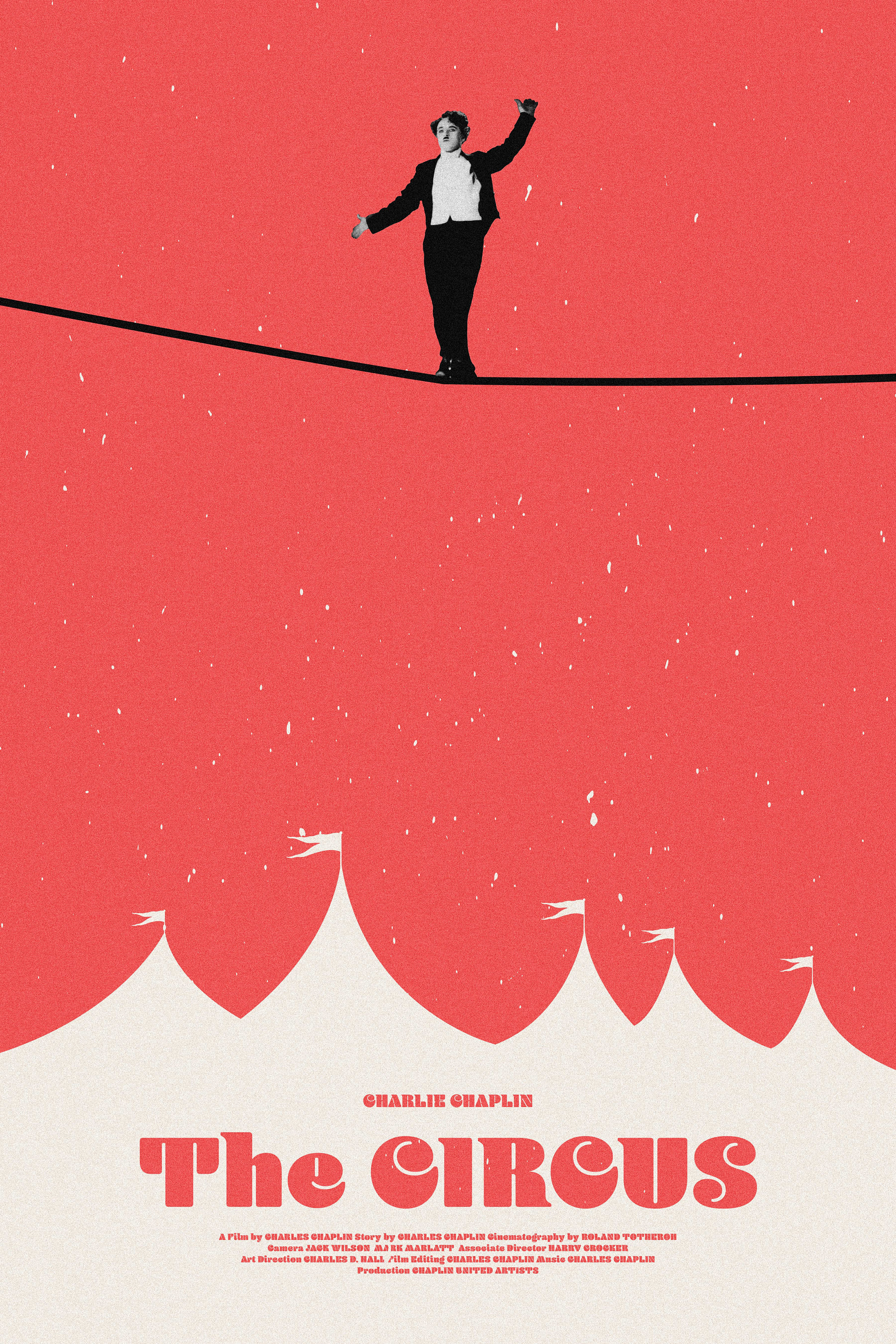 サーカス チャーリー・チャップリン 12 x 18 映画ポスター ジクレー