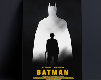 Batman 1989 12 X 18 Inch Minimal Movie Poster Giclee Print