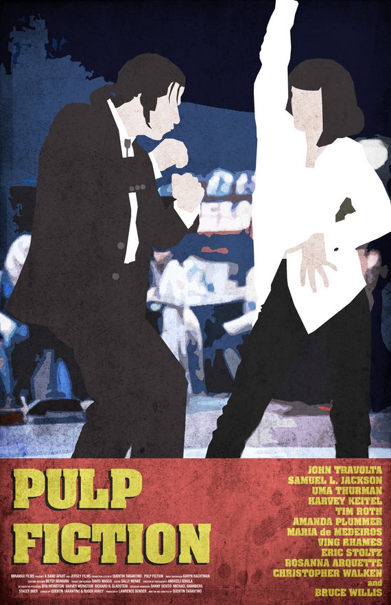 Pulp Fiction Poster di scorrimento Formato 30x45cm 12 x 18 in