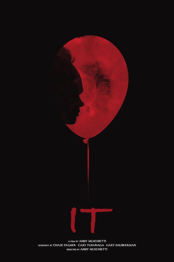 It 2017 12 x 18 Inch Minimal Movie Poster Giclee Print