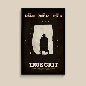 True Grit 12 x 18 Minimalist Movie Poster Giclee Print image 1