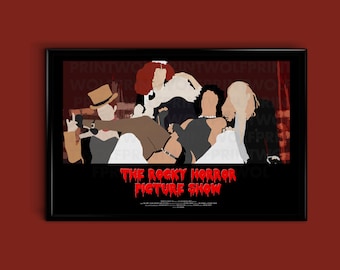 El espectáculo de imágenes de terror rocoso 12 x 18 cartel de película Giclee Print