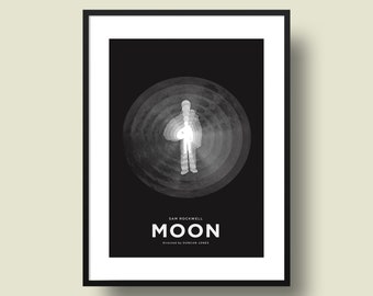 Moon 12 x 18 Inch Minimal Movie Poster Giclee Print