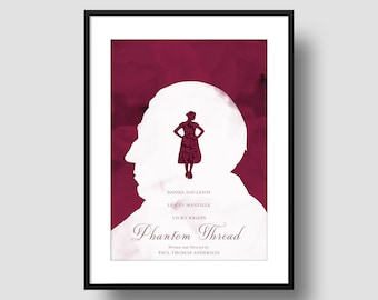 Phantom Thread 12 x 18 Inch Minimal Movie Poster Giclee Print