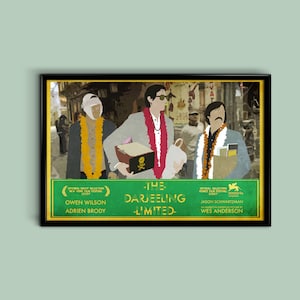 The Darjeeling Limited 12 x 18 Minimalist Movie Poster