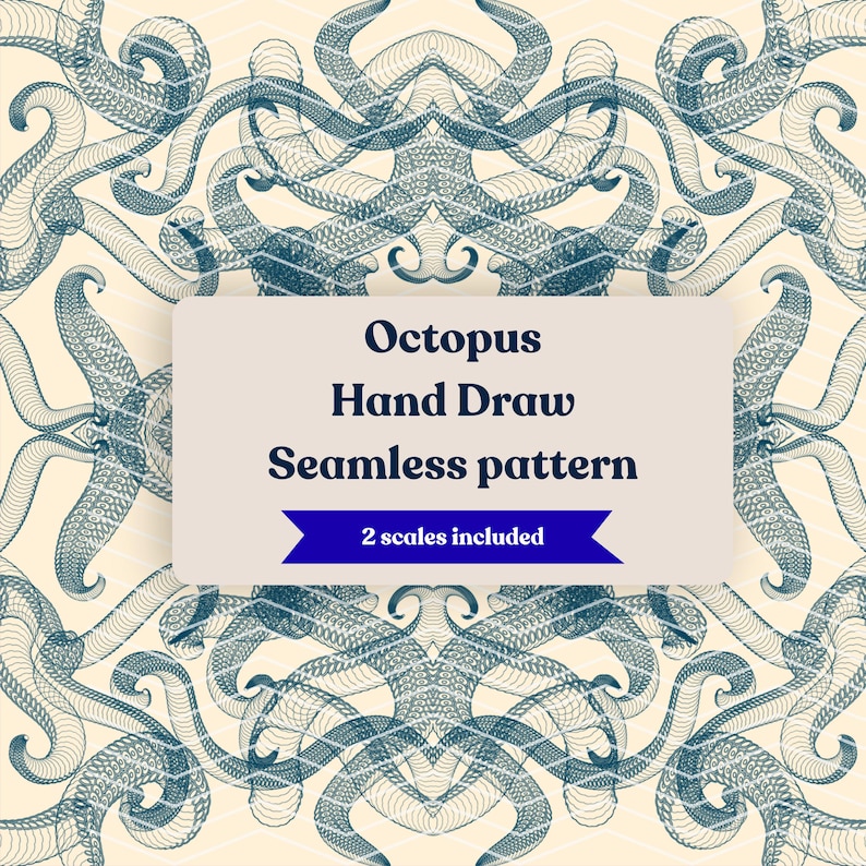 Octopus Scale Patterns Octopus Seamless Pattern PNG, Ocean Nautical Tentacle Design ...