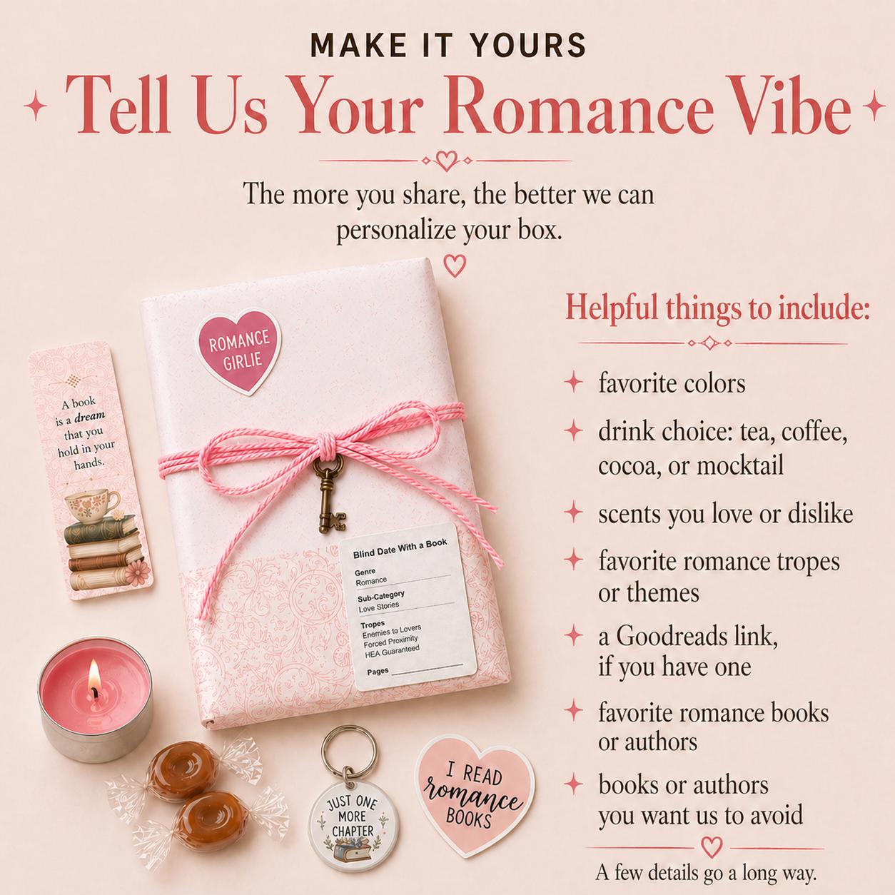 Romance Blind Date With a Book Box: Bookish Bundle - Etsy