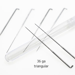 36 gauge felting needles, medium, set of 3 or 10 pieces, needles for needle felting, dry felting, felting tool, wooden holder not included