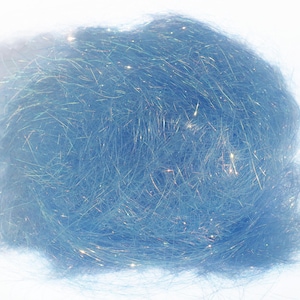 Angelina per filatura, infeltrimento, fabbricazione di carta di seta, 5 grammi di fibra effetto super scintillante, hot-fix, termolegabile, Cobalt Sparkle, blu