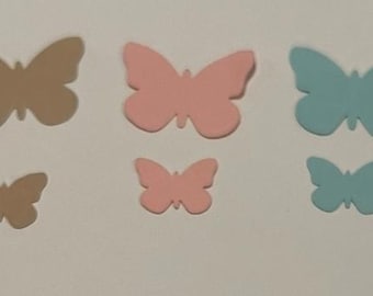 2 sizes of Butterfly card stock confetti— request, custom colors or sizes