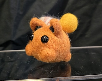 Gatos mochi de fieltro con aguja