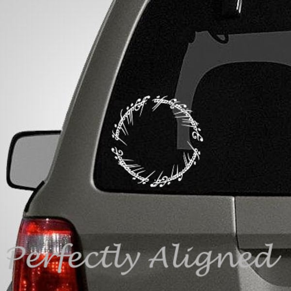 Car Decal - 5" Elvish Circle Car Decal inspired by The Lord of the Rings