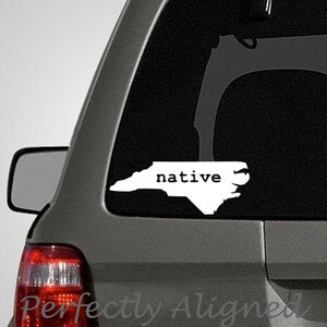 North Carolina NATIVE Home State Vinyl Decal - car decal - macbook decal