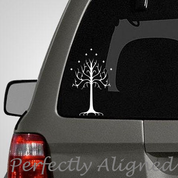 Car Decal - Tree of Gondor Car Decal inspired by The Lord of the Rings