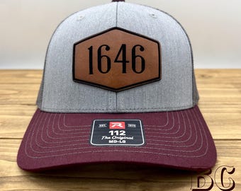 Reformed "1646" Westminster Leather Patch Trucker Hat – Richardson 112