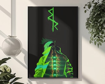 Cyberpunk Edgerunners Poster | Cyberpunk Anime Gaming Wall Art | Neon Sci-Fi Room Decor | Futuristic Anime Print | Dystopian Gamer Gift