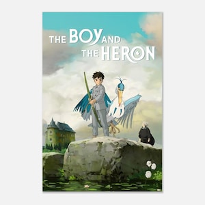 The Boy and the Heron Poster | Studio Ghibli Anime Wall Art | Hayao Miyazaki Movie Print | Aesthetic Film Decor | Fantasy Anime Poster image 5