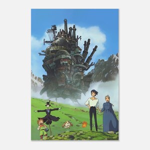 Howl’s Moving Castle Poster | Studio Ghibli Anime Wall Art | Fantasy Movie Print | Vintage Japanese Decor | Retro Manga Poster image 5